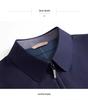 Men's Business Casual Stand Collar Windproof Jacket - Non-Iron, Wrinkle-Resistant Autumn Outerwear with Zipper