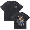 Washed Vintage Rapper Kanye West Music Album Cover Logo Graphic Tshirt THE LIFE OF PABLO T Shirt Men Hip Hop Vintage Tshirts