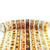 Masking Tape 10 Pieces Set Sunflower Washi Floral Pattern DIY Craft Journal Planner Scrapbook Wrapping Gift Decoration