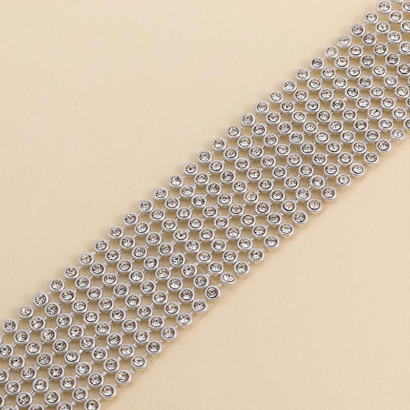Funkelnde Silberfarbe Kristall Halsband Choker Halsketten für Damen Braut Goth Strass Schlüsselbein Kette Halskette Eleganter Schmuck