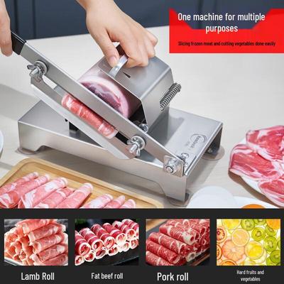ZISIZ Household 304 Stainless Steel Frozen Meat Slicer