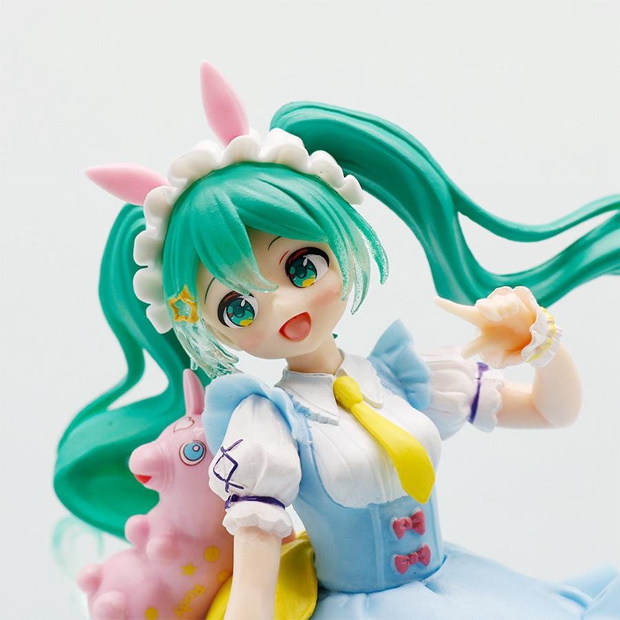 20cm/7.87in Hatsune Miku Anime Figurka Kawaii Pohádky Miku Akční Figurka Lízátková Dívka Figurka PVC Sběratelský Model Panenka Hračka