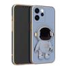 For OPPO Reno 15 Pro 15F Case Shining Astronaut Spaceman Bracket Holder Design Soft Plating For OPPO Reno 15F 15 Pro Back Cover