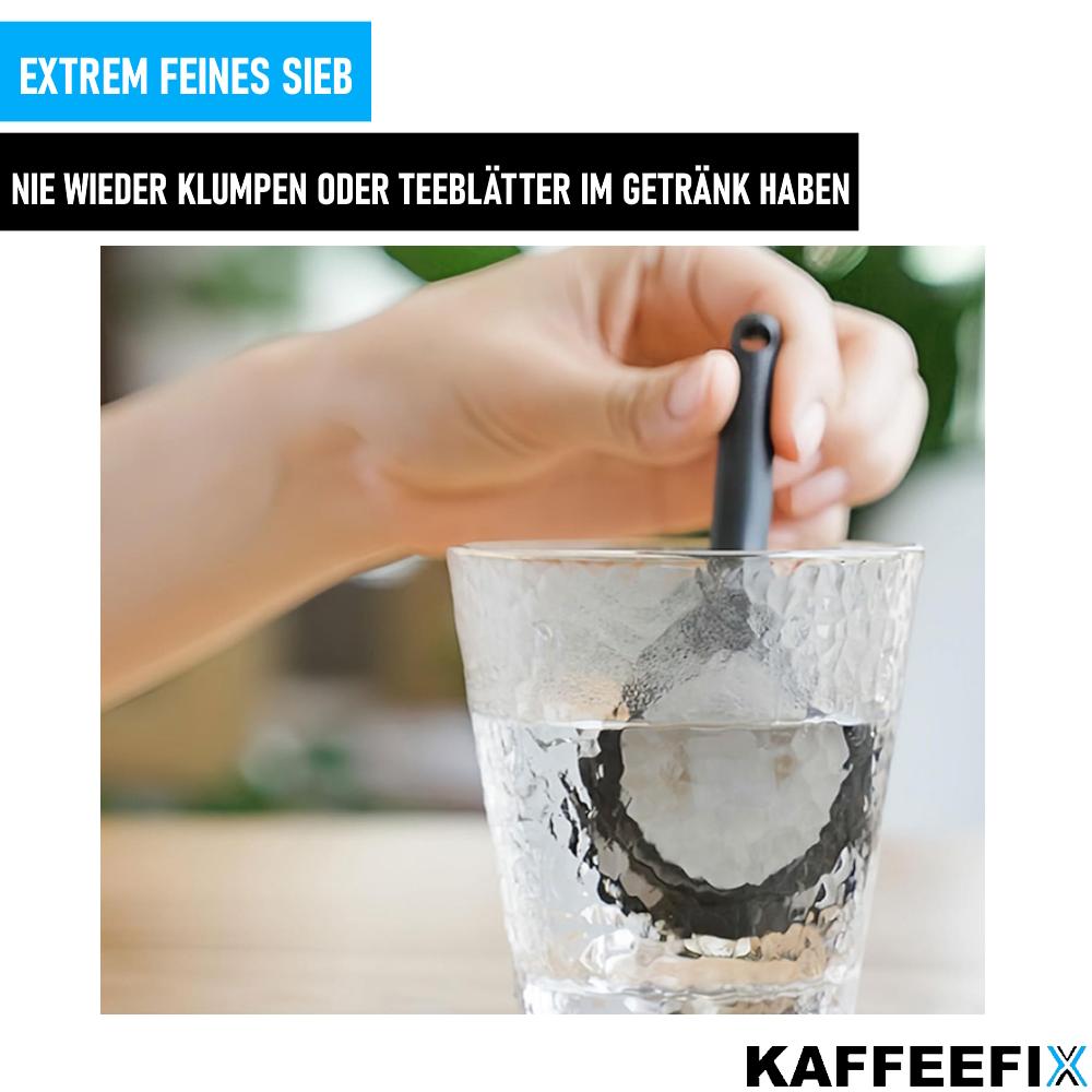 KAFFEEFIX Kaffeesieb Teesieb Teefilter Sieb Kaffeefilter für Losen Tee & Kaffee
