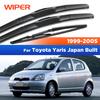 CREATROAD Wiper For Toyota Yaris Japan Built 1999-2005 2000 2001 Wiper Blades Windshield Windscreen Window Brushes 21"14"13"