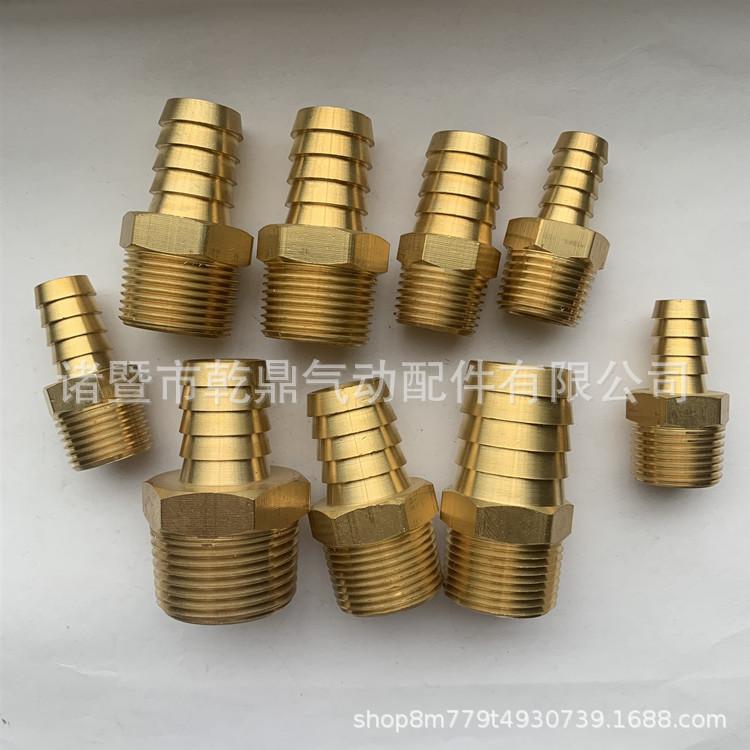Thickened NPT Male Thread Tube Barb Connector with Copper Tail