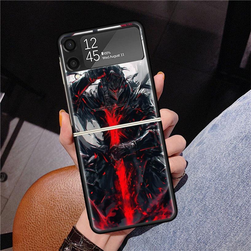 G-Guts B-Berserks Anime Phone Case For Samsung Z Flip 7 6 5 4 3 Galaxy ZFlip7 ZFlip6 ZFlip5 ZFlip4 ZFlip3 5G Print Cover