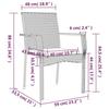 VidaXL Ensemble de salle à manger de jardin 5 pcs avec coussins Gris 3184983