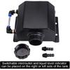 RASTP Universal 1L Coolant Overflow Tank, Aluminum Coolant Radiator Tank,Reservoir Expansion,Black