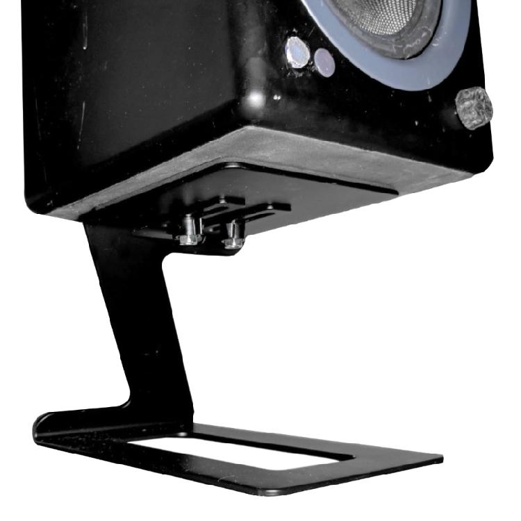 2Pcs Desktop Speaker Stand 6° Incline Space Saving Mount Speaker Risers for Living Room Study Room Table Easy to Use