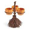 Halloween Broom Pumpkin Cup Separator Ornament Ornament Resin Pumpkin Cup Broom Tray