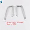 Chrome Auto Exterior Front Fog Lights Lamp Foglight Decoration Cover Trim Frame Sticker Accessories For Volvo XC40 2018 - 2024
