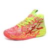 739 men's and women's basketball shoes spring, autumn and winter medium and high-top mesh mandarin duck color scheme fashionable couple non-slip