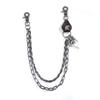 Coole Doppelspitzen-Kette mit Adler-Motiv Persönlichkeitskette Punk Hip Hop Hip Hop Jeans-Hüftkette Mode Metall-Accessoires