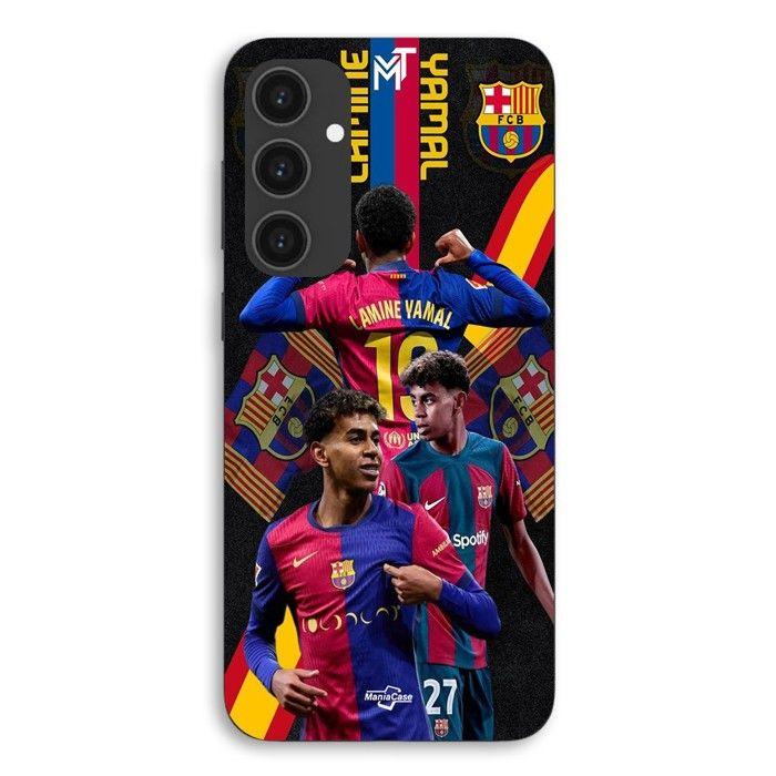 Coque Pour Samsung Galaxy S24 Lamine Yamal FC Barcelone Wallpaper Maniacase
