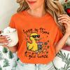 Hang in There It Gets Worse Graphic Women T Shirt Sarcastic Duck Funny Mental Health Graphic Streetwear Ladies Basic Tee Tops