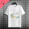 Unisex  Unisexs Family Vacation 2026 Graphic Tshirt With Retro Sunset Palm Tree Desgin Pure Cotton Short Sleeve Casual Tshirt