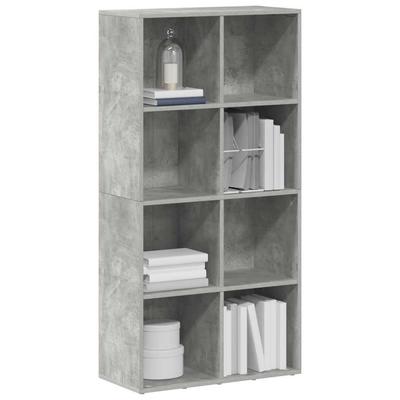 Bookshelf Sideboard Concrete Grey 66*30*130 Cm Wood Based Material