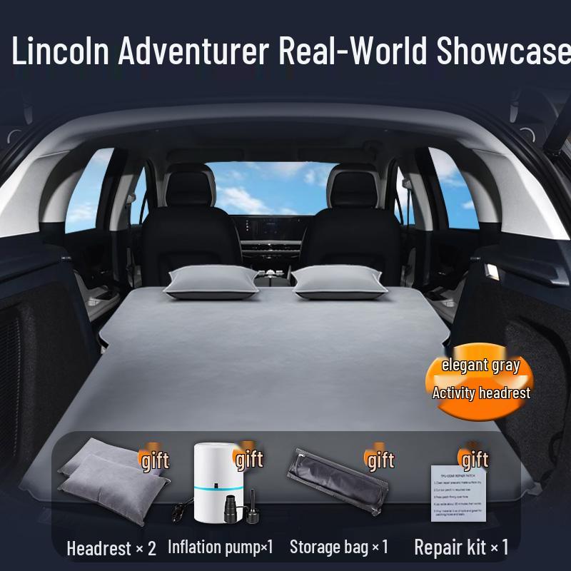 Lincoln Adventure Inflatable Trunk Mattress: Rear Seat Air Cushion Sleeping Pad