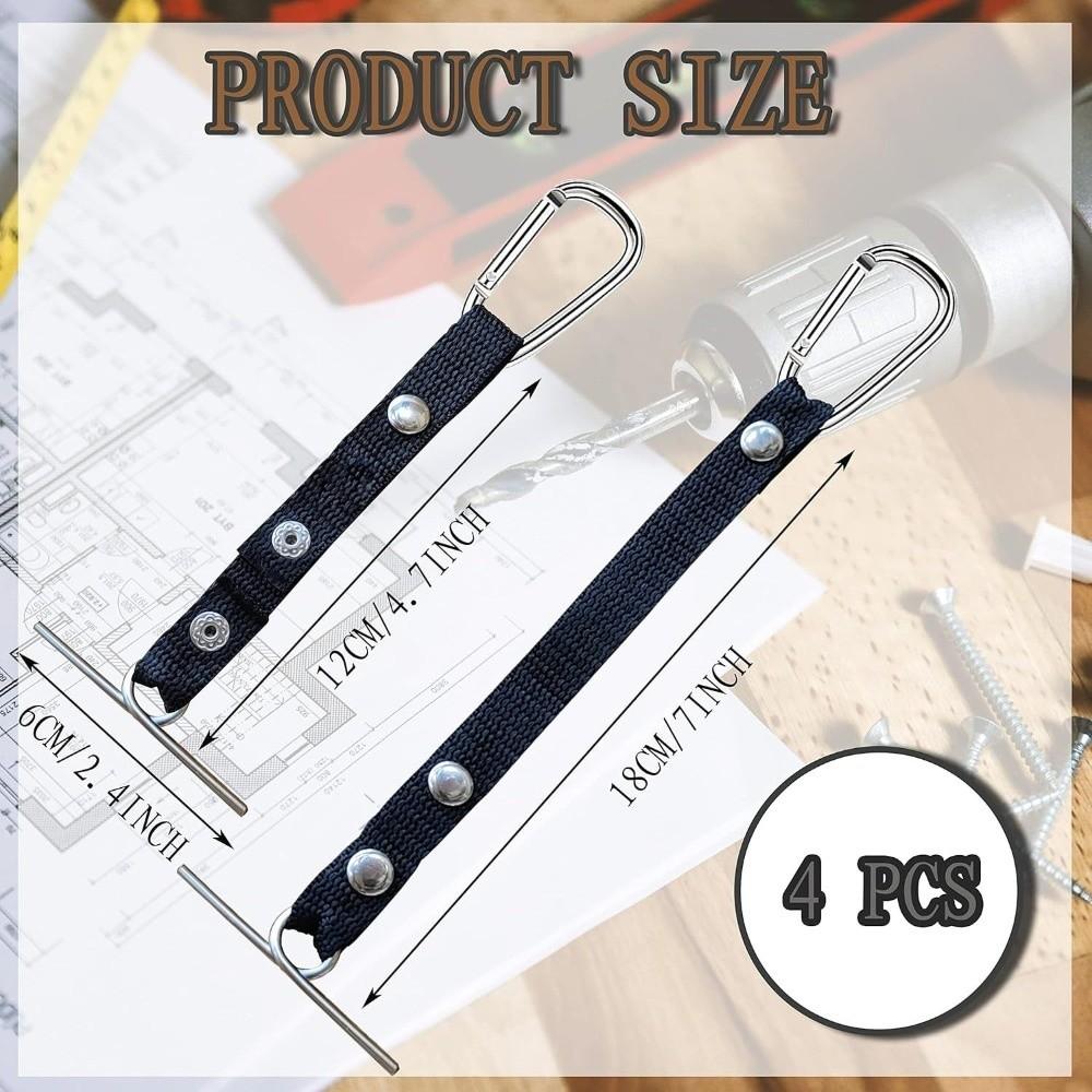4PCS Adjustable Tool Belt Tape Thong Waist Mounted Tape Dispenser  Electrical Tape Holding