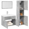 VidaXL Bathroom Furniture Set 3 Pcs Concrete Grey 3324868