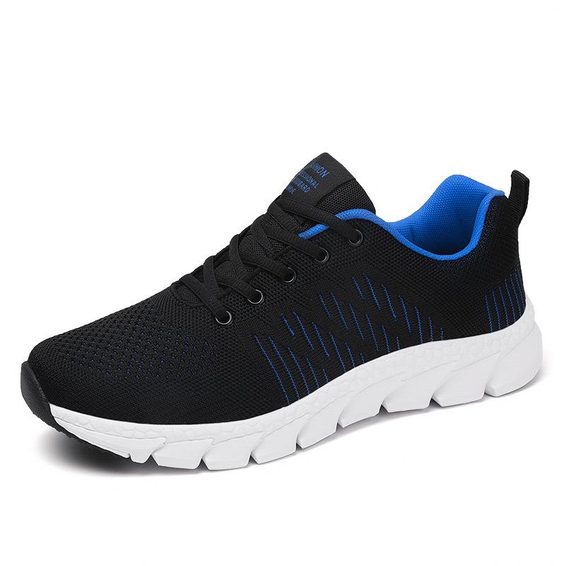 Spring new casual men's shoes versatile lightweight fly-woven sports shoes running casual shoes student