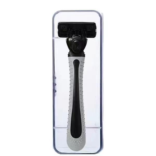 6-Blade Manual Razor for Men with Beard Knife Feature