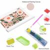 DIY Full Drill Diamond Painting Kit Pink Aesthetic Floral Art Rhinestone Art Canvas for Cozy Home Decor Gift Wall Art Craft Decorations
