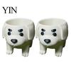 Small Pot 2 Pcs Dog Planter Pot, Funny 3D Printed Animal Planter, Puppy Cute Flower for Home Office Indoor Outdoor Decor Polished Edge Flowerpot