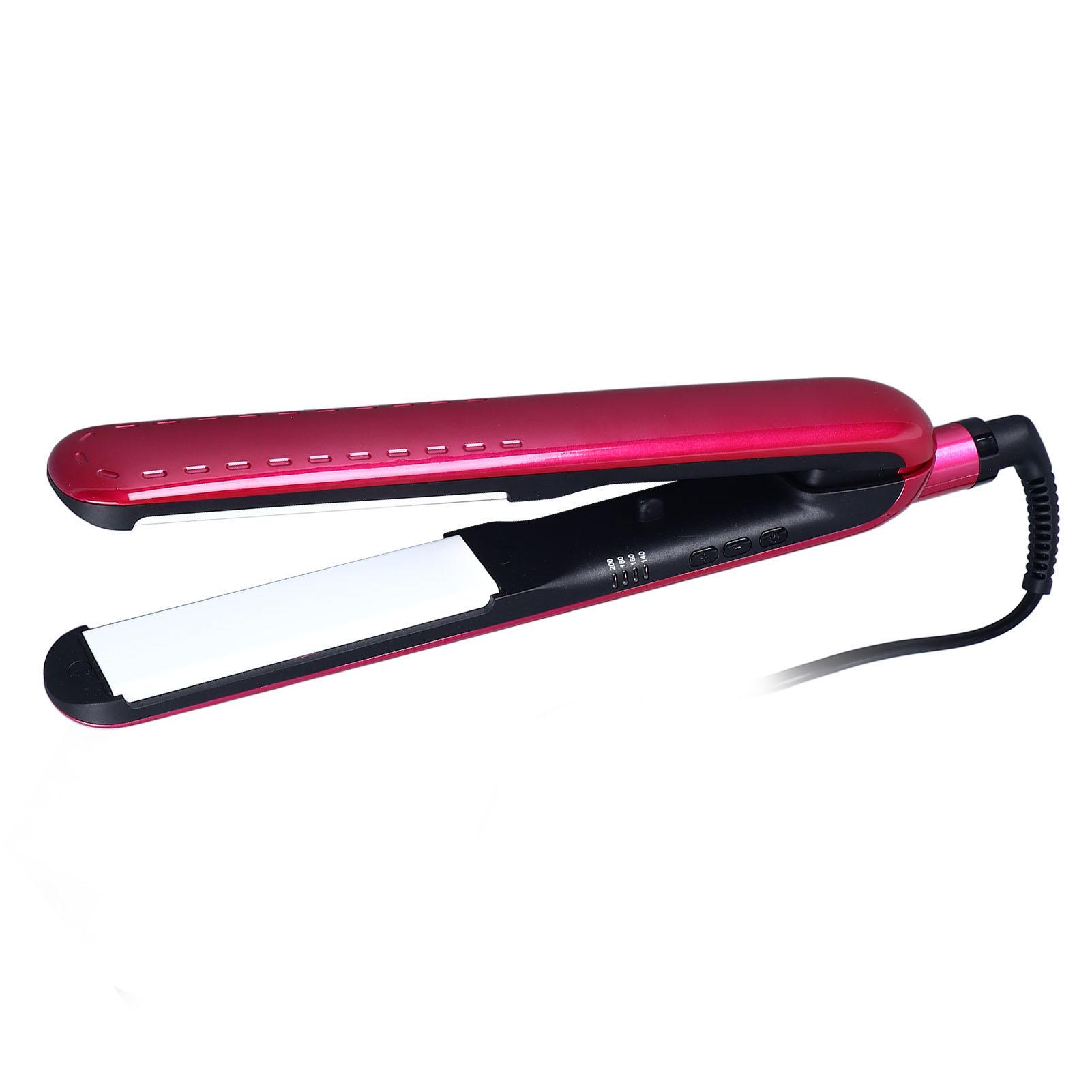 

Hair Curling Iron Purple Adjustable Fast Heat Portable Hair Straightener for Home EU Plug