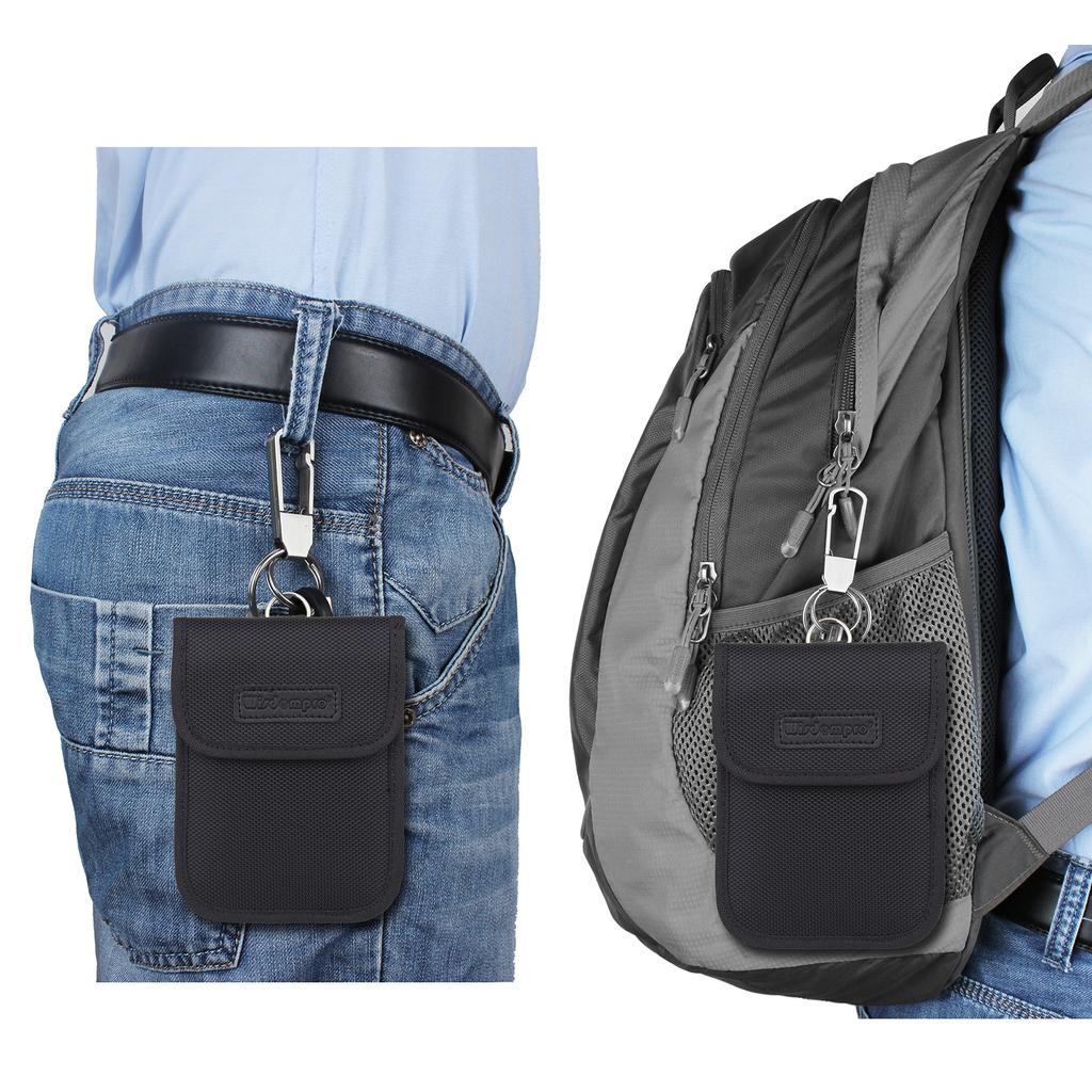 Wisdompro Radio Wave Blocking Pouch, Smart Key Case, RFID Blocking,