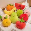 Lachendes Gesicht Frucht Plüschtier Kuscheltier Weiche Banane Pfirsich Kaki Birne Tomate Apfel Niedlicher Plüsch Kleines Requisit Heimdekoration Geschenk