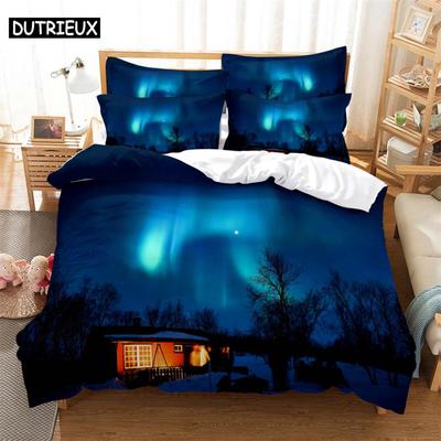 Schönheit 3D Digital Bettwäschesets Zuhause Bettwäsche Super King Bezug Kissenbezug Bettdecke Textilien Bettwäscheset Bettbezugset
