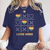 Fashion LGBT Love Wins TShirt Women Men Fun Chessboard Print Short Sleeve Tees Casual Lesbian Bisexual Crewneck T Shirts