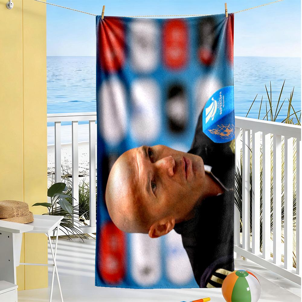 Goalkeeper Celebrates Victory Beach Towel Super Soft Microfiber Quickdry Fabric Comfortable Lightweight