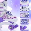 Roller Skates for Kids 4 Size for Children of Different Ages Adjustable Light Up LED Luminous Wheels