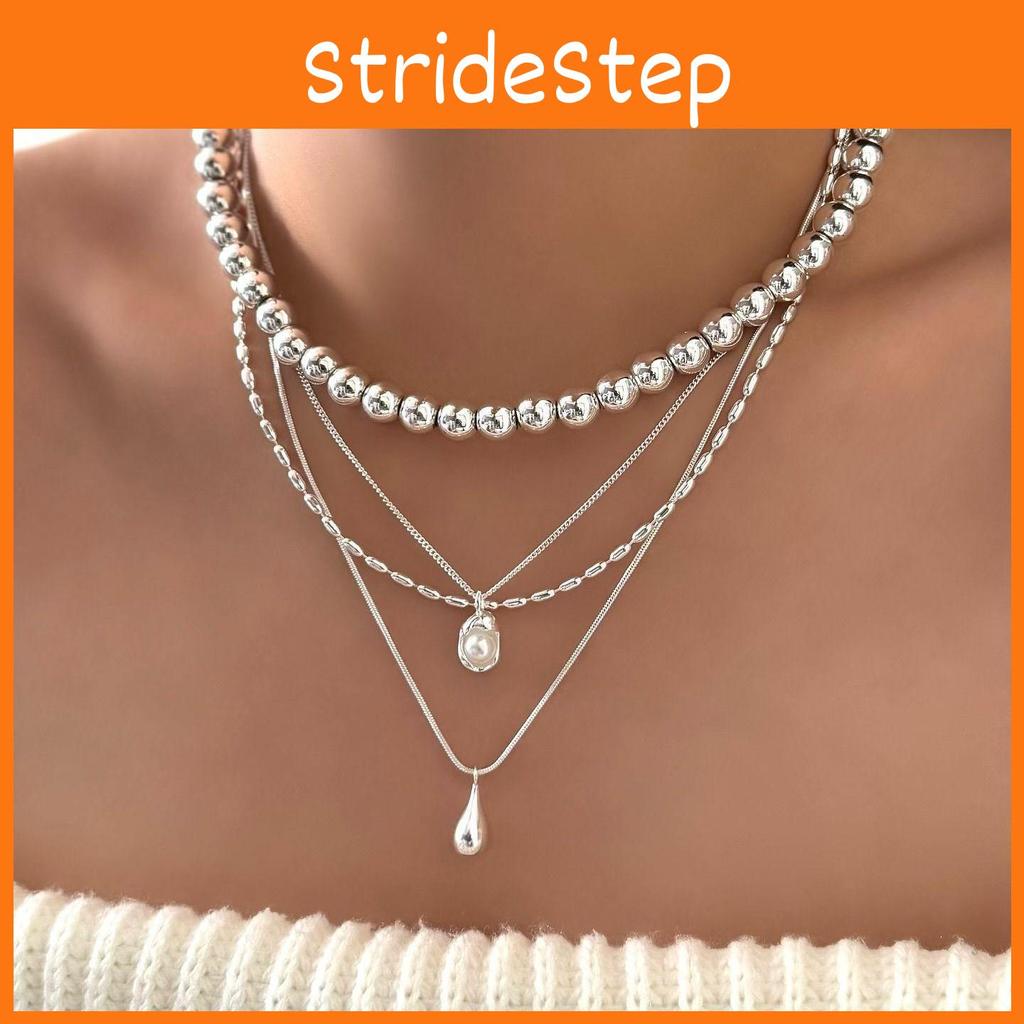 Geometric Necklace With Multilayer Design For Women And Men Fashion Jewelry
