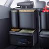 Premium PU Leather Car Seat Back Storage Bag Car Interior Goods Organizer SUV Trunk Storage Bag with Mesh Pouch
