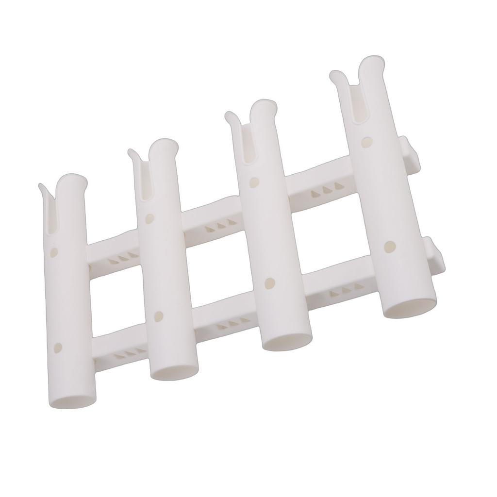 Bootswandmontierter Angelrutenhalter 4 Röhren Nylon Vertikales Angelrutenregal für Boote Yacht Kajak