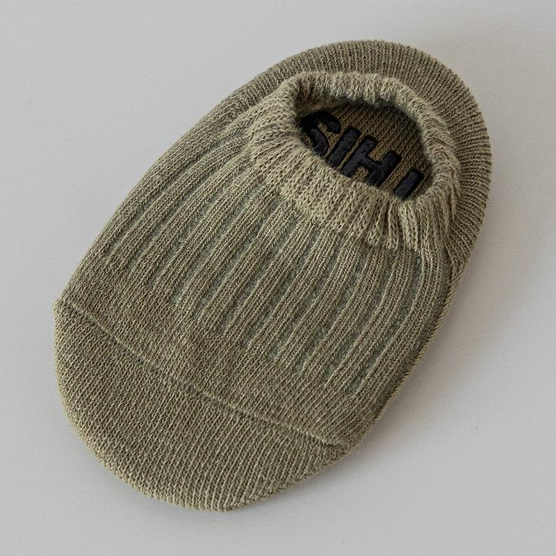 Infant Non-slip Floor Socks for Boys & Girls, Combed Cotton, Ages 0-3 Years, Ideal for Spring & Autumn.