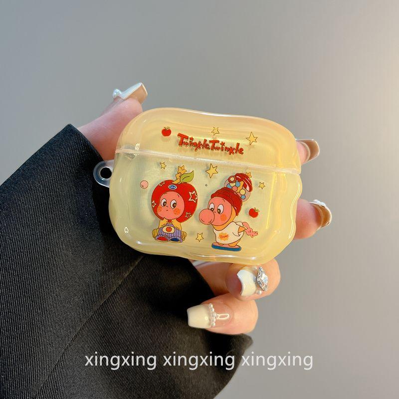 

INS Fun and Cute XINGX People Applicable Airpodspro2 Protective Case Apple Bluetooth Airpods4 Earphone Case 3 Generation airpods3 Star Man [Single Shell]]
