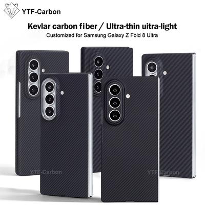 YTF für Samsung Galaxy Z Fold 8 Ultra Handyhülle Z Fold 8 Breite Kevlar Carbonfaser Schutzhülle Z Fold 7/fold 6 Handyhüllen