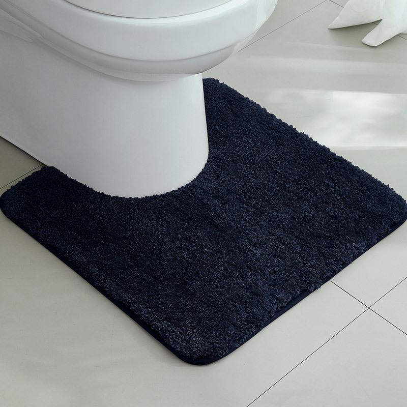 Toilet Absorbent Floor Mat Bathroom Toilet U-Shaped Mat Toilet Entrance Door Non-Slip Foot Pad Toilet Carpet