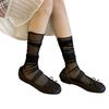 Solid Color Smooth Cute Sweet Legwear Long Winter Daily Sock for School Office
