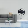 Rustic Wooden Rocking Horse Sculpture And Minimalist Bird Wall Clock Art Ornament for Home Decor