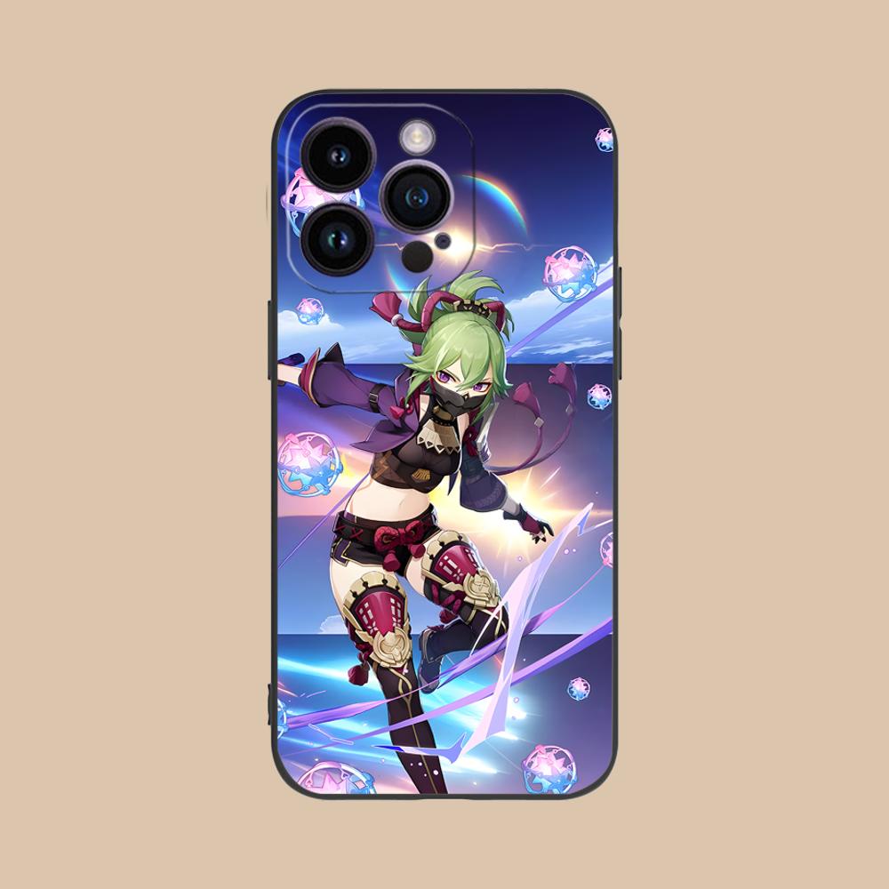 Game GI Kuki Shinobu Mobile Phone Case for iPhone 17 16 15 14 13 12 11 X XR XS 8 7 Air Pro Max Plus Mini Colorful Cover Pretty