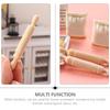 8 Pezzi Mini Mattarello di Legno Giocattolo Per Sviluppo Intelligenza Educativa Creatività Piccolo Bastone da Rotolamento Miniatura Accessorio da Cucina