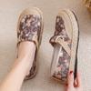 Spring new Mori women's shoes retro pastoral fisherman shoes breathable linen lazy one pedal old Beijing cloth shoes women