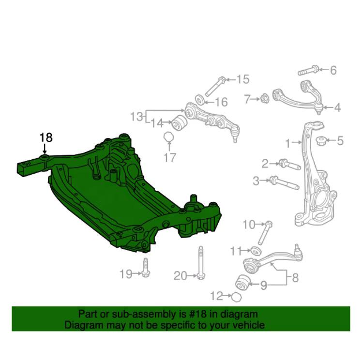 2236209203 Fits 2022-2023 Mercedes-Benz C300 Front Engine Mount.