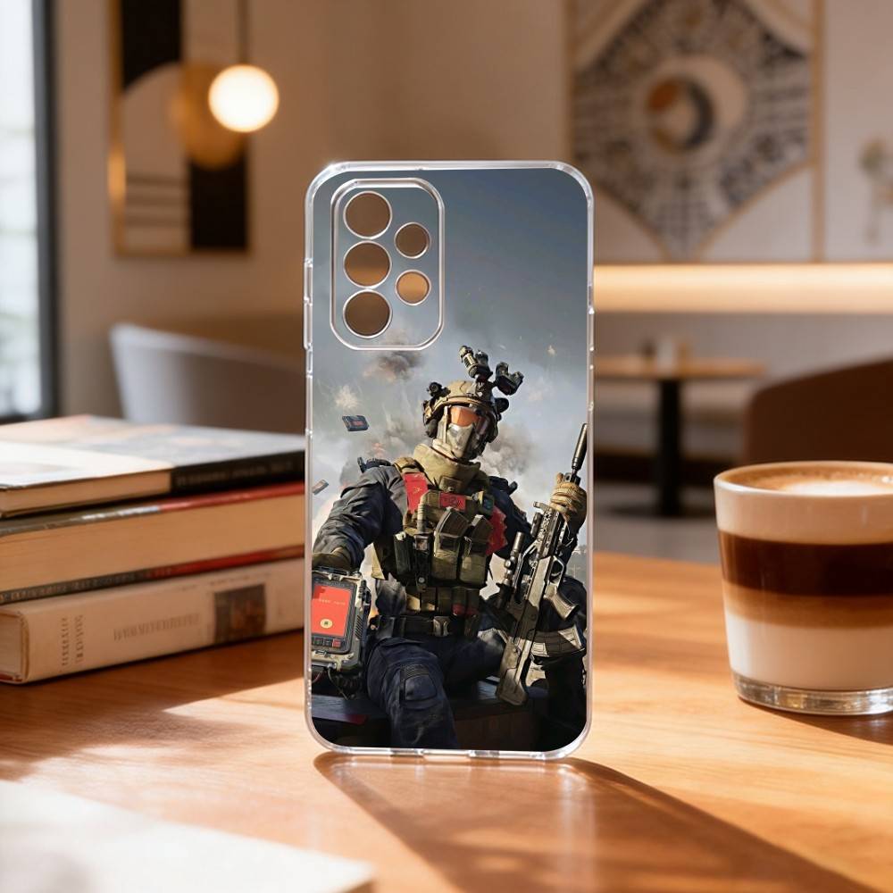 GAME D-delta force  Phone Case Transparent Silicone Soft For Samsung S25,S24,S21,S22,S23,S30,Ultra,S20,Plus,Fe